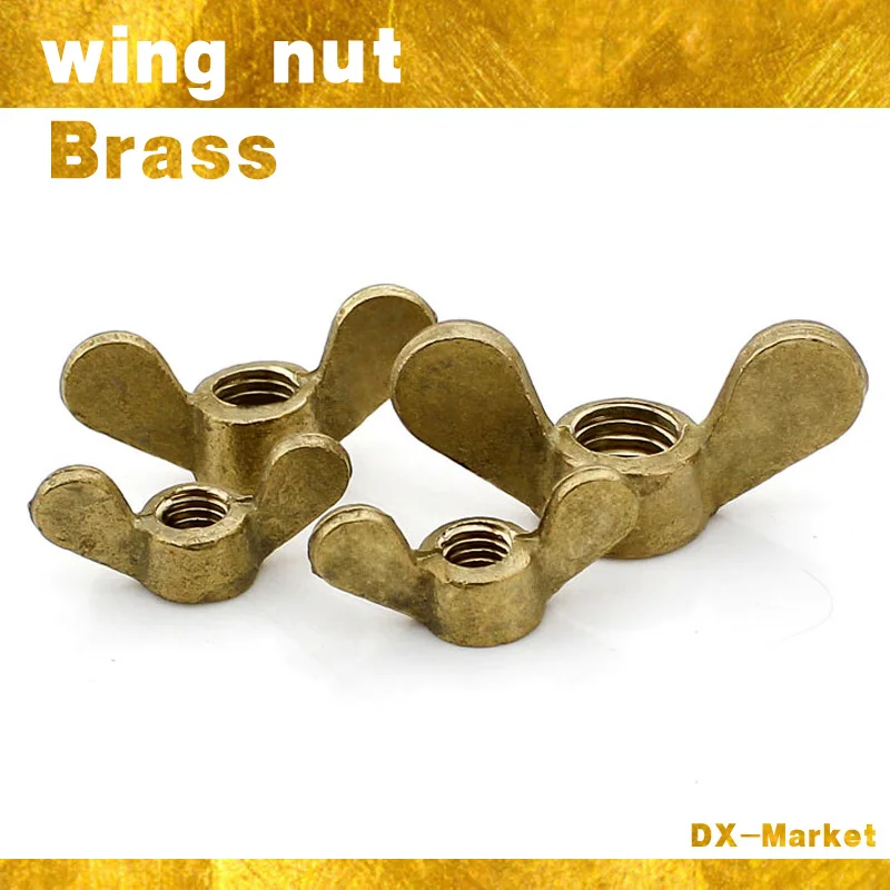 M5 30 шт Высококачественная гайка бабочка крыла латунные крепежи B012|butterfly nut|wing