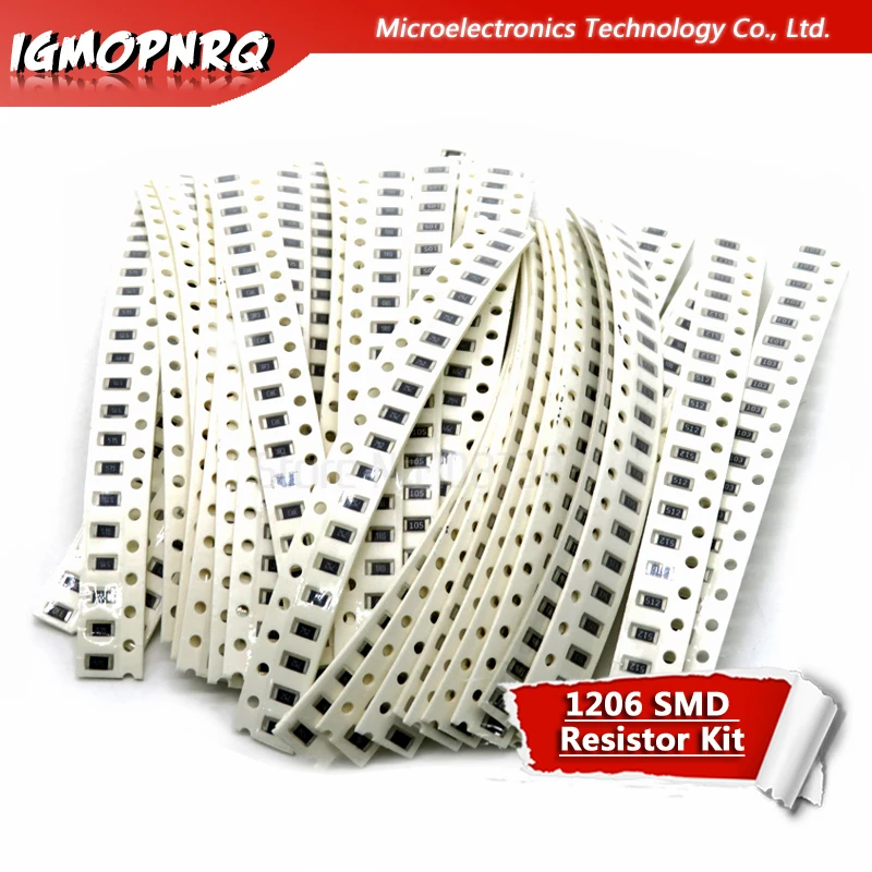 

36 значений * 20 шт. = 7 20 шт. 1206 комплект SMD резисторов 1/4 Вт 0,25 Вт 5% 1 Ом-10 МОм набор компонентов «сделай сам» 1k 3,3 k 5,1 k и т. д.