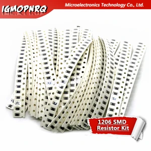 36 значений * 20 шт. = 7 20 шт. 1206 комплект SMD резисторов 14 Вт 0,25 Вт 5% 1 Ом-10 МОм набор компонентов сделай сам 1k 3,3 k 5,1 k и т. д.