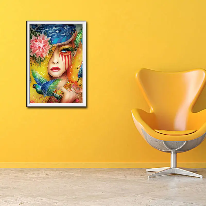 Абстрактный плач девушка картина маслом на холсте Современные слезы печать