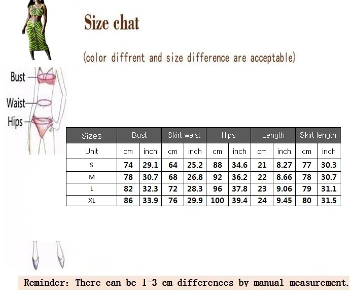 Зеленый 2 шт миди юбка комплекты с пляжа Парео спереди на молнии Топ Миди юбки