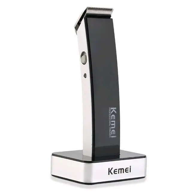 Черный KEMEI водонепроницаемый триммер для ухода за шерстью электробритва бритва Борода Машинка для стрижки волос регулируемая стрижка гребень длина резки колесо управления - Цвет: Черный