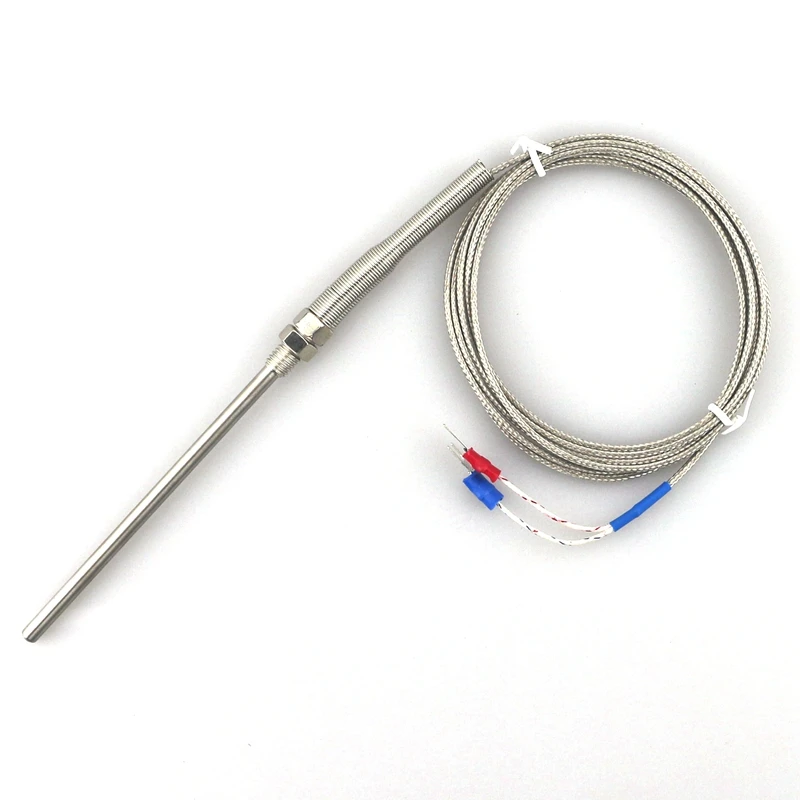 

0-400 C K type Thermocouple probe 100mm Sensors 1.8m cable temperature probe sensor