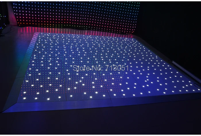 2ft* 4ft Disco LED звездным танцпол Дистанционное управление Портативный танцпол