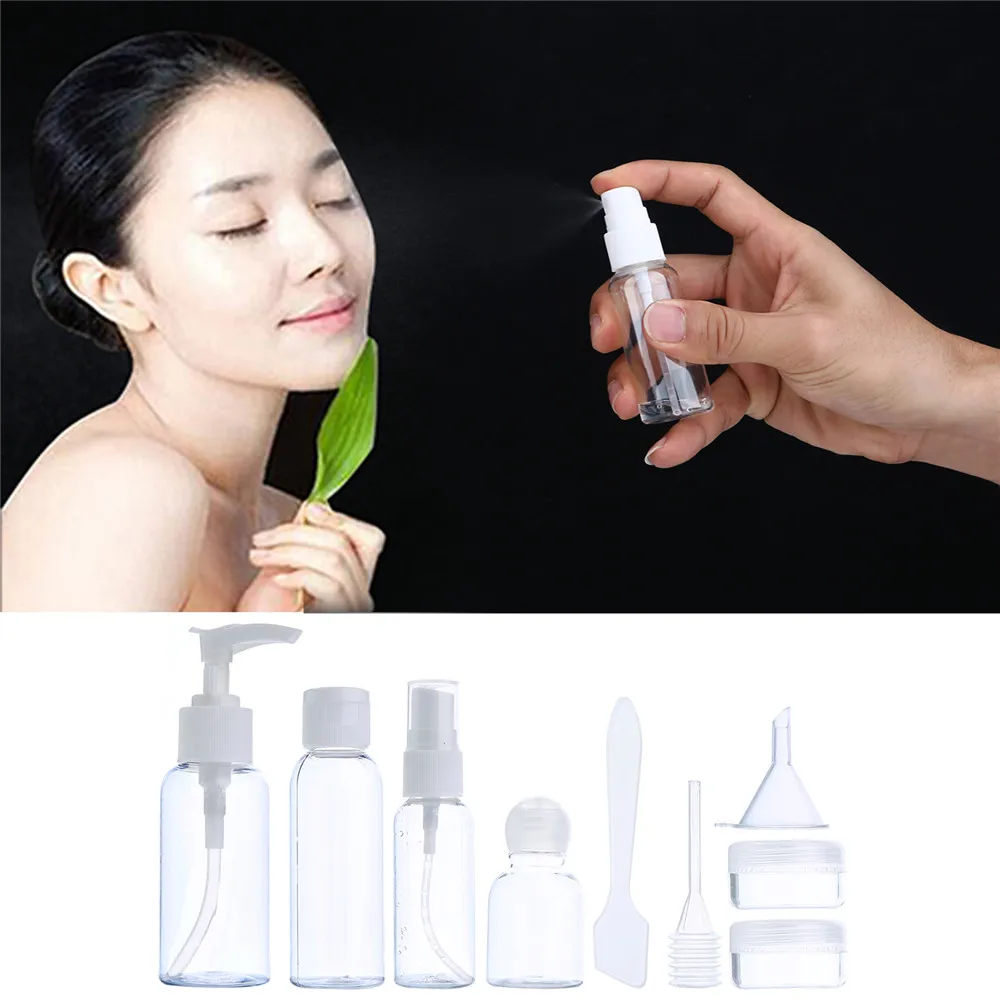 9 шт./компл. легкая дорожная бутылка-органайзер набор туалетных принадлежностей