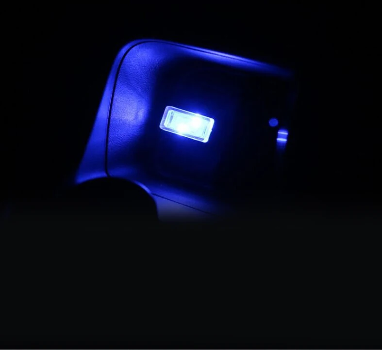 Светодиодный ночник для автомобиля лампа создания атмосферы в салоне с USB Kia Hyundai