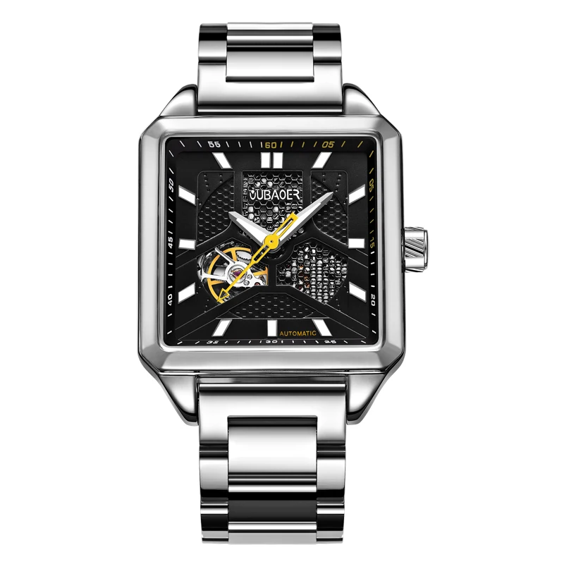 Часы наручные мужские с квадратным циферблатом Роскошные ультратонкие