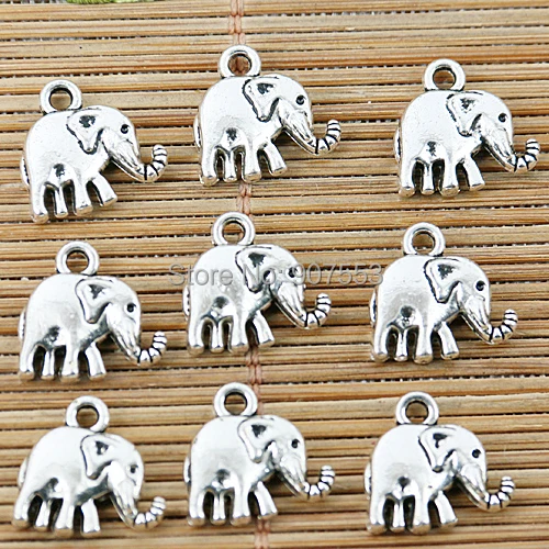

30pcs Tibetan silver elephant charms EF1331