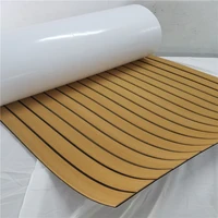 Upgrade Teak Decking Sheet For Boat Yacht Marine Flooring Carpet EVA Non slip Mat 45cm240cm/17.7"94.5" Yellow Brown Accessories