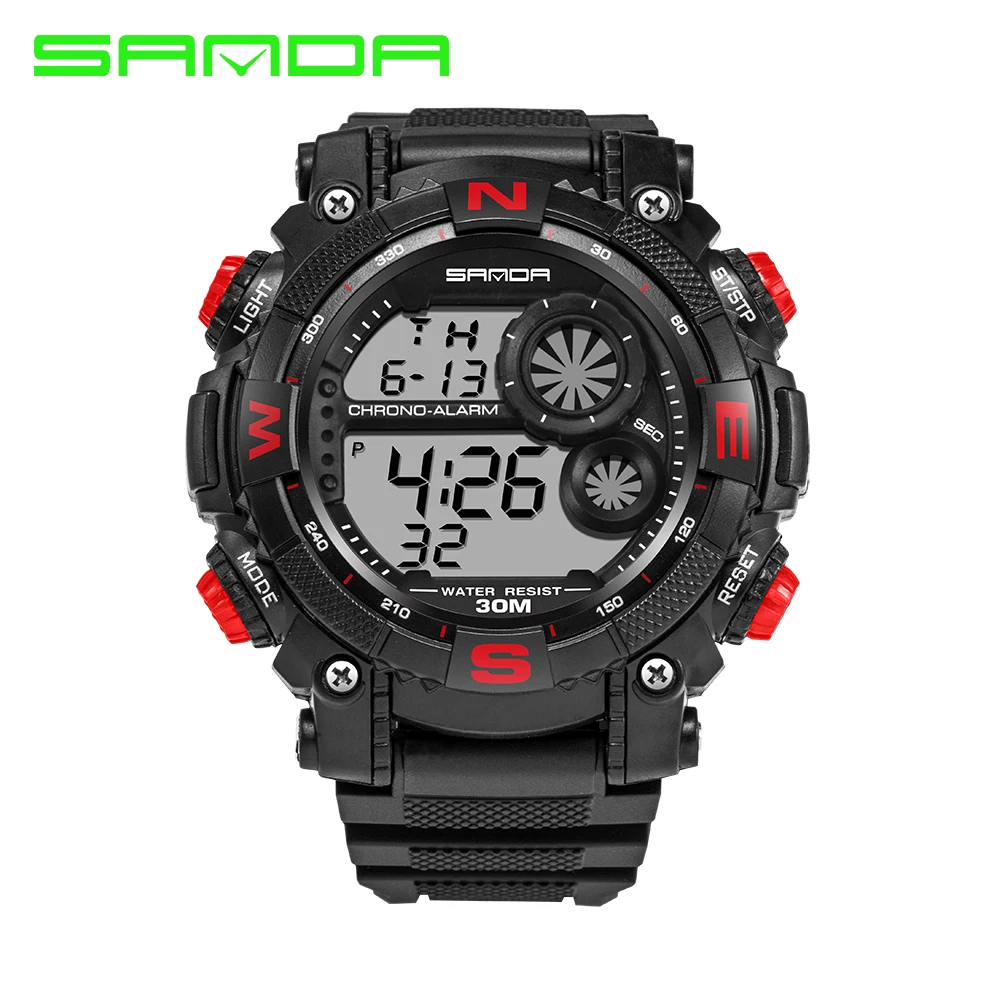 Часы наручные SANDA женские светодиодные цифровые модные брендовые 2017|montre brand|montre