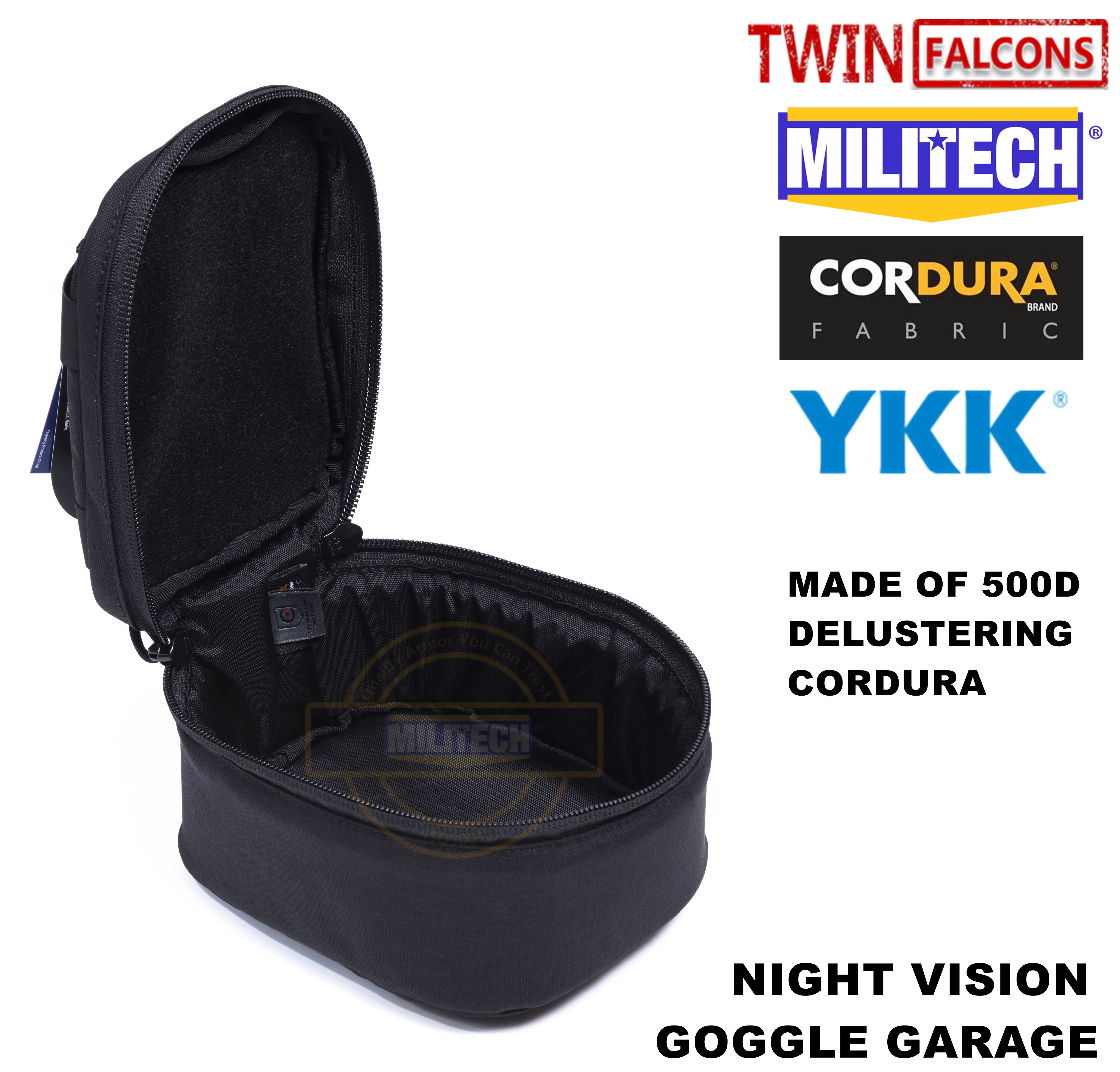 MILITECH twinfalcon TW Delustered Cordura NVD NOD NVG гараж для шлема устройство ночного видения