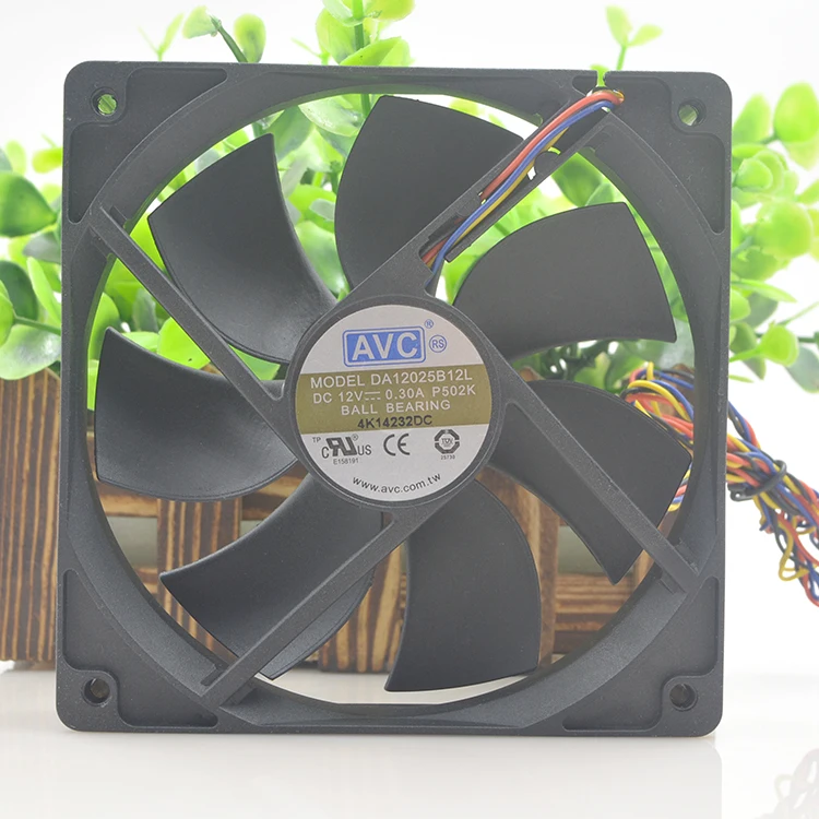 

New original 12V 0.30A 12cm12025 4PIN ultra-quiet chassis fan DA12025B12L