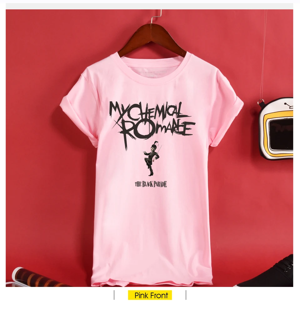 My Chemical Romance Футболка мужская женская панк рок группа футболка Homme летние хлопковые футболки с коротким рукавом топы брендовая одежда