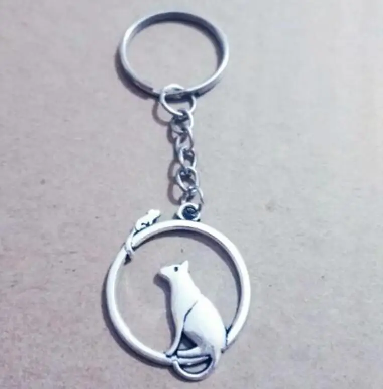 Кошка/мышь подвеска в виде ключа цепь сделай сам для ключей Автомобильная сумка