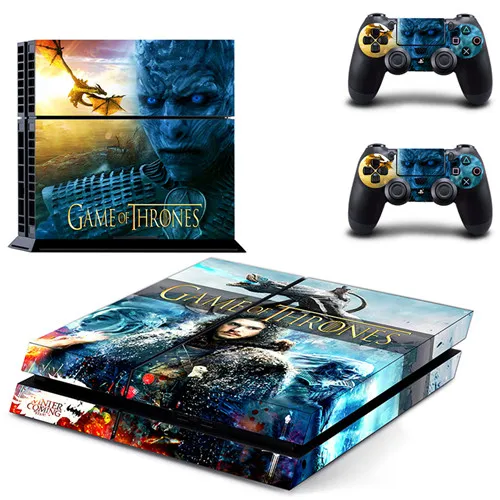 GYTM1013 Игра престолов скоро зима PS4 Кожа Наклейка для sony playstation 4 консоль и 2 контроллера PS4 Кожа Наклейка Винил - Цвет: GYTM1013