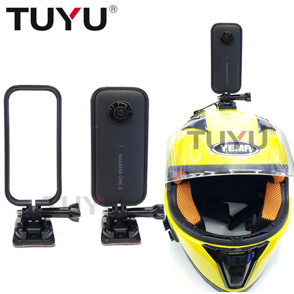 New Insta360 ONE X Protective Case Motorcycle Helmet Bracket Protection Border GoPro Interface for One Accessories | Электроника