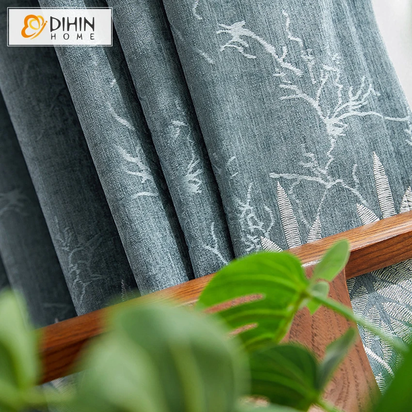 Пасторальные вышитые затемненные занавески индивидуальные оконные тени для