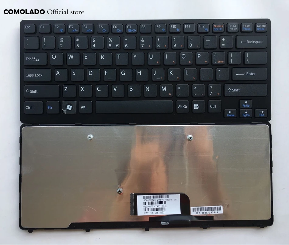 Английская клавиатура для Sony Vaio VPC-CW VPC CW VPCCW CW16EC CW18FC CW26EC CW28EC CW2S3C CW2S6C черно-белая
