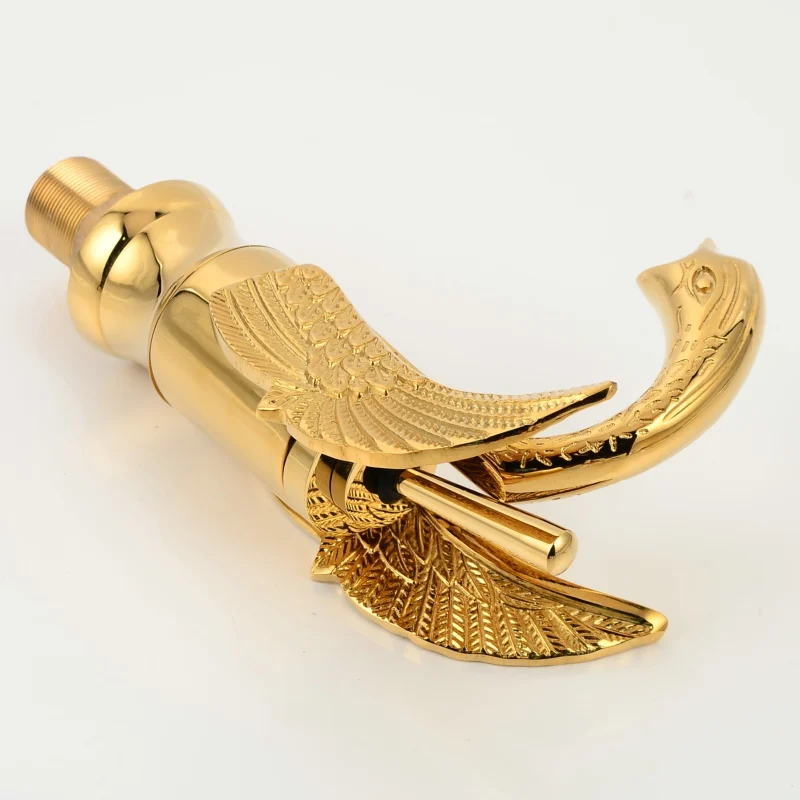 Смеситель для ванной FLG золотой кран холодной и горячей воды крепление на