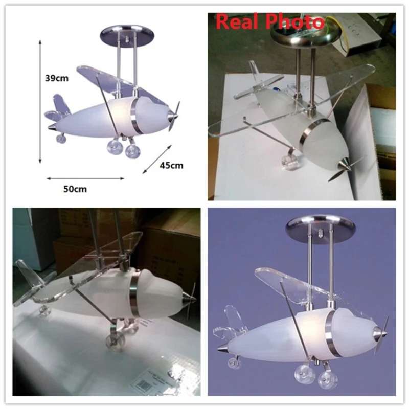 Современный ELK Lighting сатин никелевый Опора кулон самолет свет плафон лампа для
