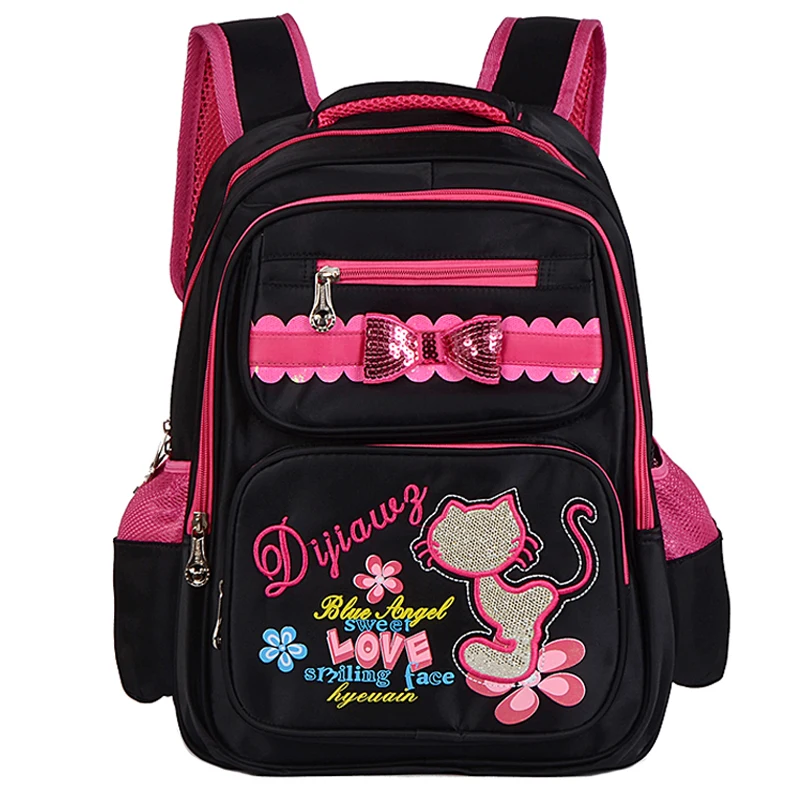 Детские школьные ранцы для девочек ортопедический нейлоновый рюкзак принцесс