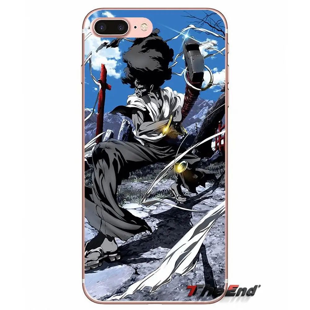 Для iPhone X 4 4S 5 5S 5C SE 6 6S 7 8 Plus Samsung Galaxy J1 J3 J5 J7 A3 A5 2016 2017 афро самурайский Манга Аниме
