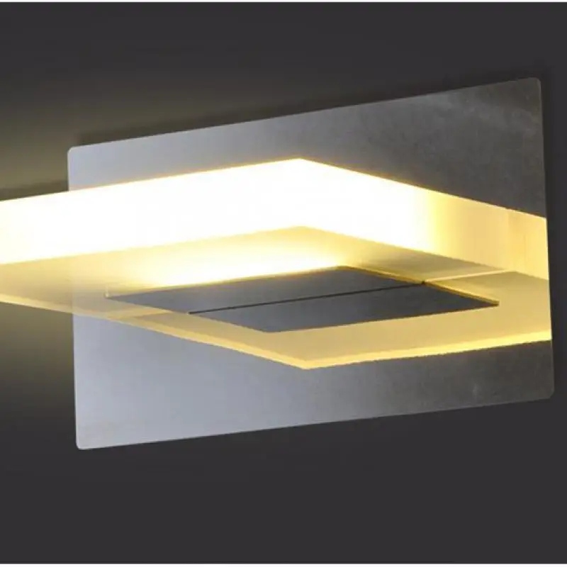 1 шт. led зеркало свет современный Ванная комната акрил настенный светильник бра + 5