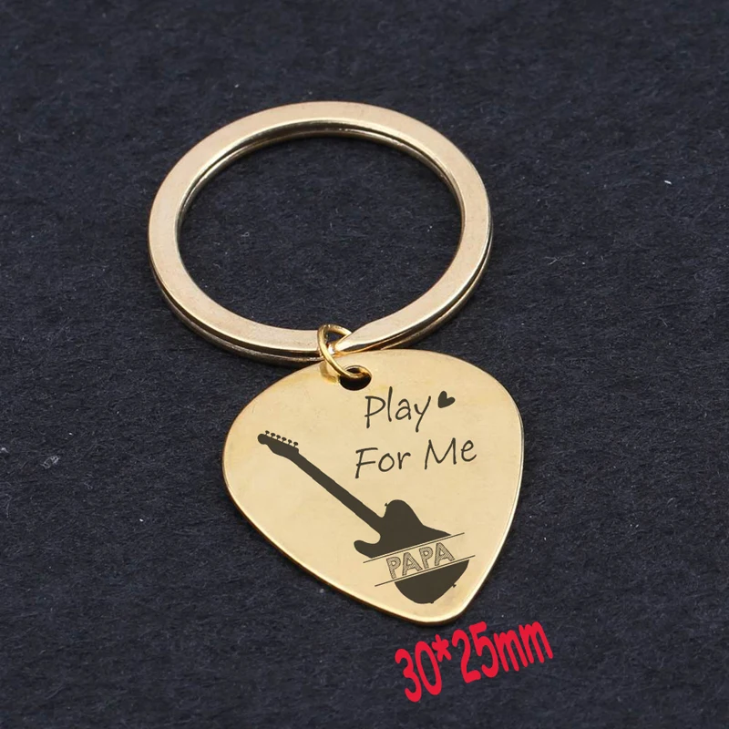 Трендовая ручная стемодная игра для меня папа гитара выбор брелок подарок на