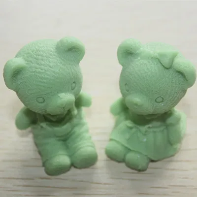 

Silicone mold bear lover shape handmade soap candle mold Chocolate Fondant cake mould Baking mold DIY tools