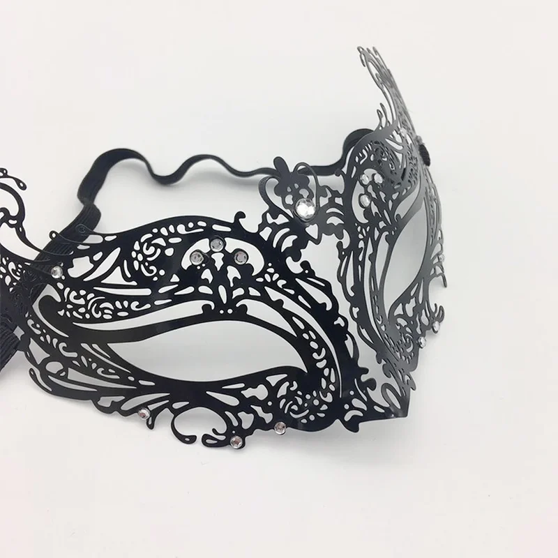 Черные женские Сексуальные Металлические маски маска на глаза для вечеринки