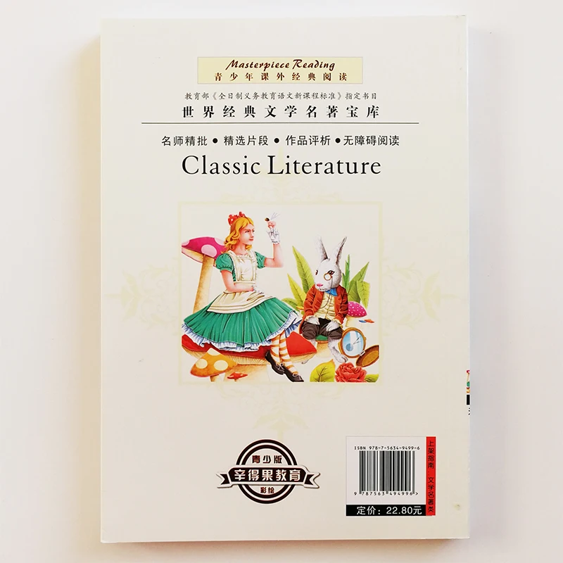 Alice in Wonderland &ampThrough the looking-Glass Chinese Books for Children/Teens /Middle School Students Simplified |