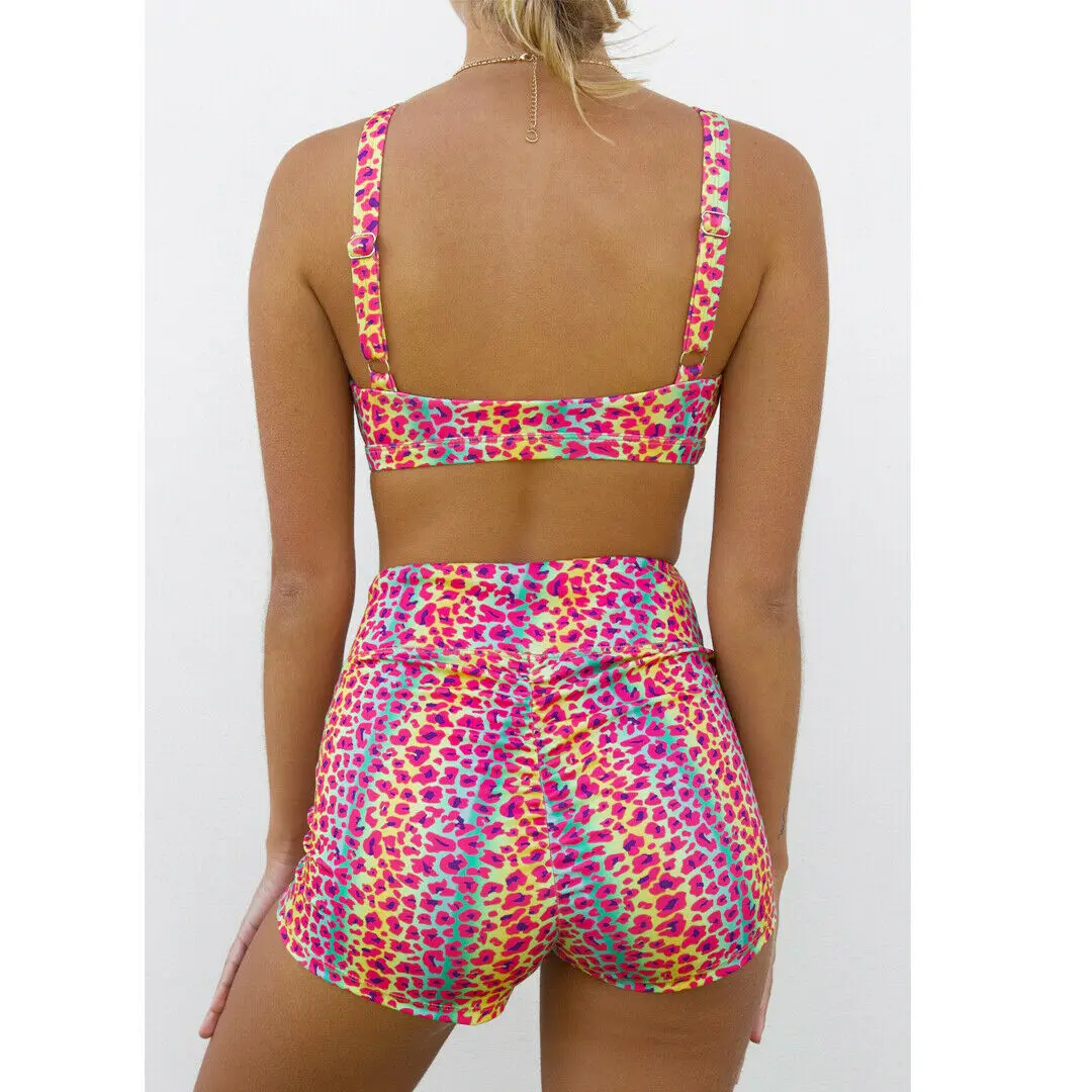 Женский топ для занятий йогой и фитнесом + штаны комплект майка бега шорты