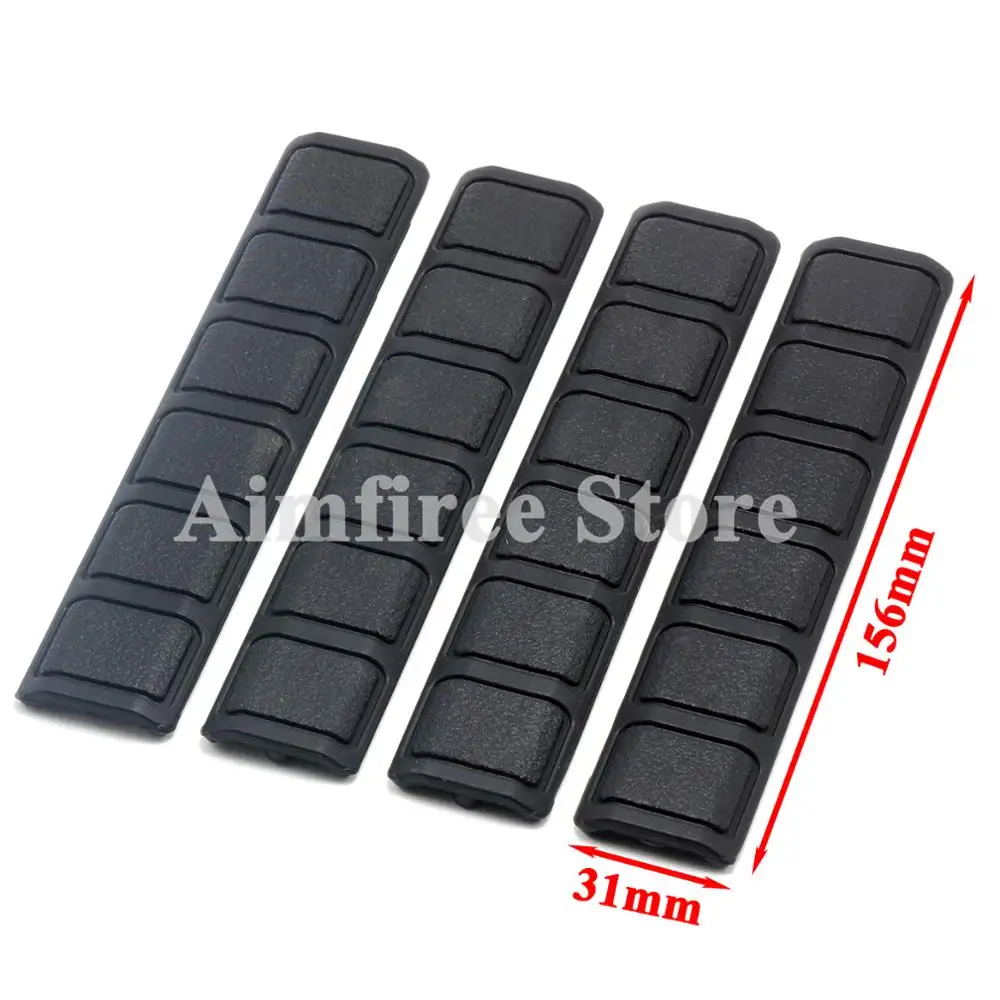 Тактический 4 шт. резиновый KeyMod мягкий рельсовый чехол рельсовые панели B Тип