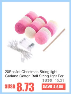 4 Colors 20Pcs/lot Led Cotton Ball String Light LED Garland Fairy Lights Christmas Lights For Party Wedding Bedroom Decoration
