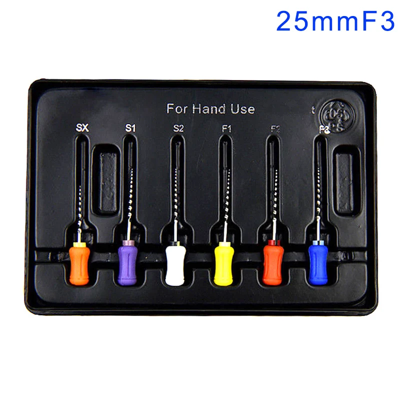 6 шт. иглообразных файлов ручной работы Pro конический Универсальный корневой