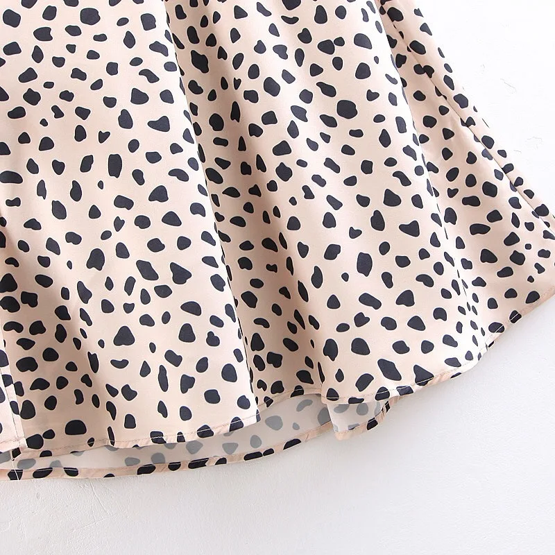 Сексуальная спинки Глубокий V шеи Leopard Спагетти ремень платье 2019 Новый Для женщин