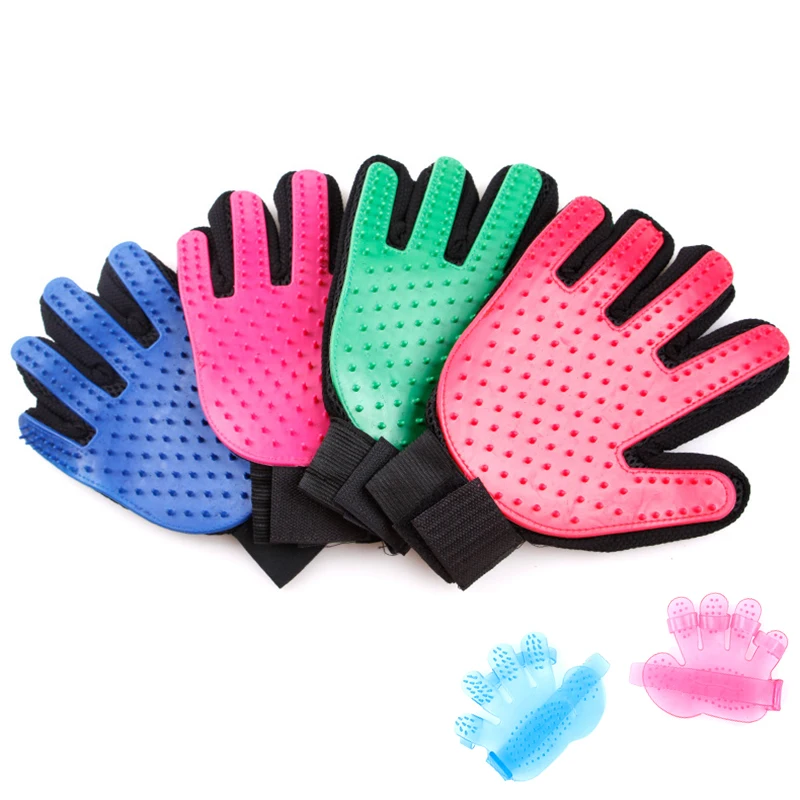 HACKLE силиконовая Щетка для собак перчатка расчесывания шерсти животных кошек