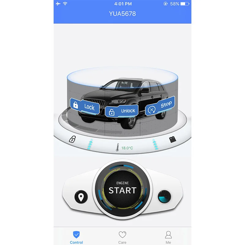 Fuzik дистанционный умный старт gps трекер система слежения за автомобилем для kia k3 k4