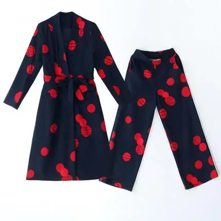 Женское длинное пальто с широкими штанинами весна-осень 2019