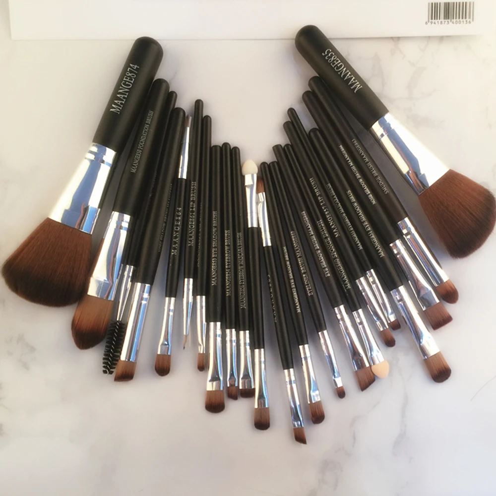 Набор кистей для макияжа 22 шт. хайлайтер тени глаз пудра контурный консилер