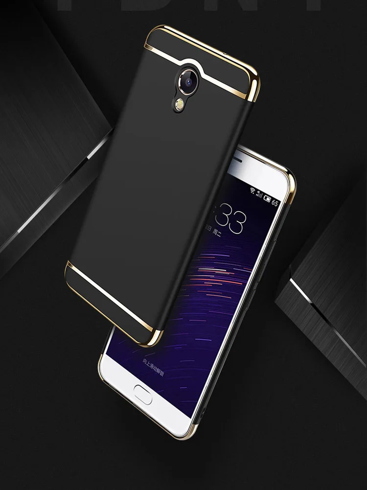 Противоударный чехол для Meizu M5 Note полное покрытие жесткий бампер защита Матовый