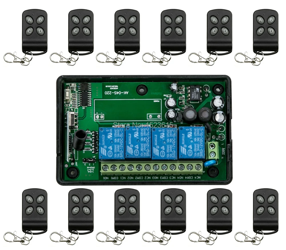 AC85v ~ 250V 110V 220V 230V 4CH беспроводной пульт дистанционного управления релейный выход