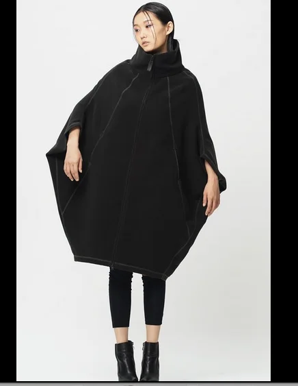 Распродажа --- 2015 оригинальный дизайн новинка женское двухстороннее пальто-кокон