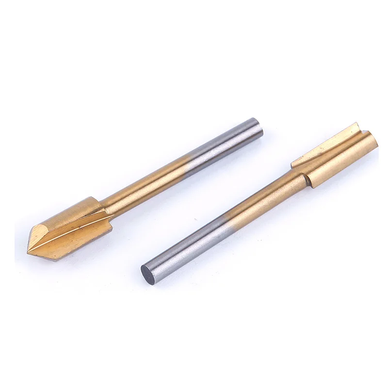 10pcs /Set 1/8&quot HSS Wood Router Bits Files Titanium Coated Mini 3mm Cutter Milling Fits Rotary Carpenter Tool #87871 | Инструменты