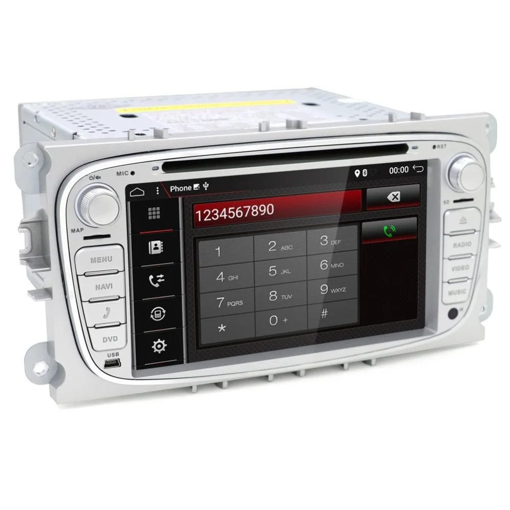 Bosion 7 &quotавтомобильное аудио Радио DVD для FORD/Focus/S MAX/Mondeo/C MAX/Galaxy 2din 4 ядра Buletooth USB wi fi