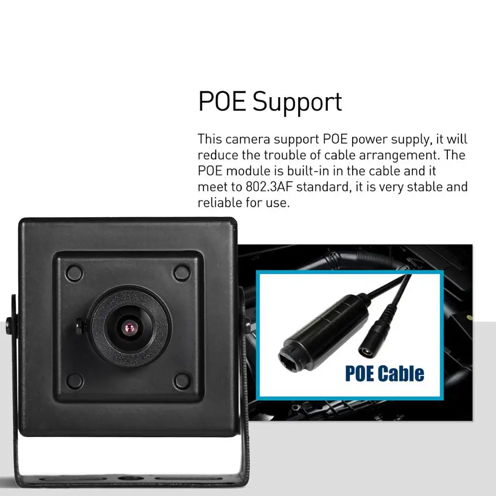 H.265 POE HD 1080P домашняя IP камера 2.0MP мини Тип безопасности металлическая ONVIF P2P CCTV