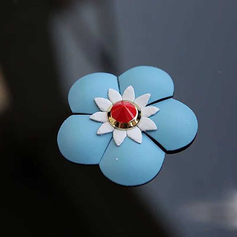 10 шт./партия искусственная кожа цвет окончательная работа Цветочная композиция 3D