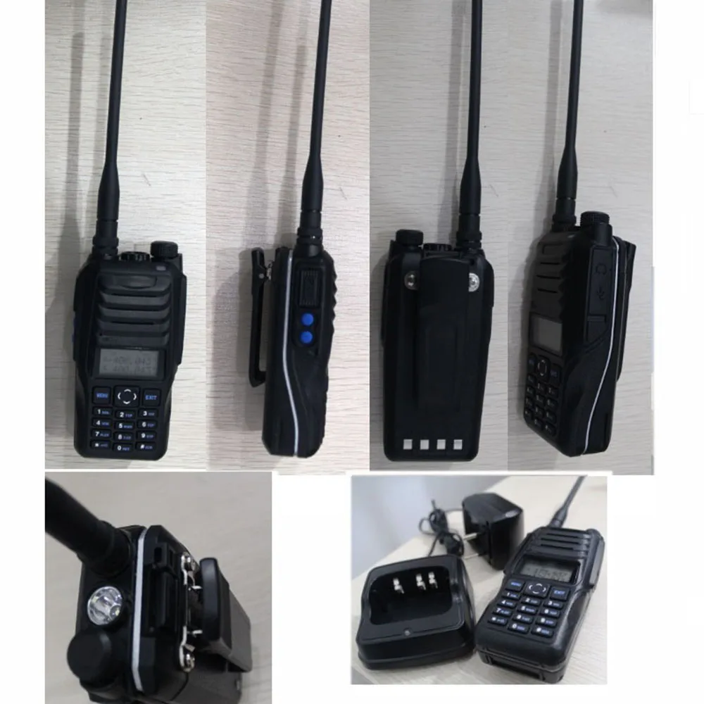 DHL Free 3 шт. Двухдиапазонная портативная рация VHF UHF 10 Вт км Удобная RS589 Трехцветная с