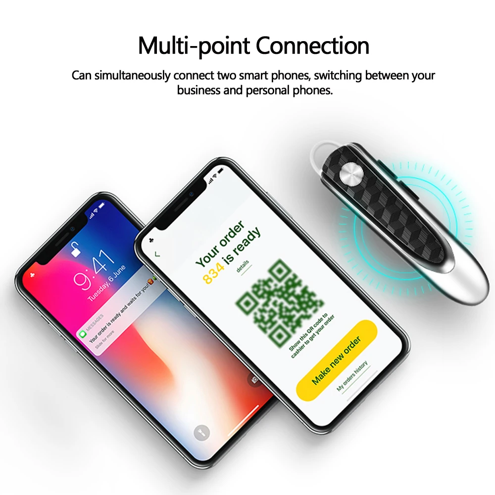 HF 68 4 1 Bluetooth наушники в ухо стерео музыкальные гарнитуры громкой связи Наушники с