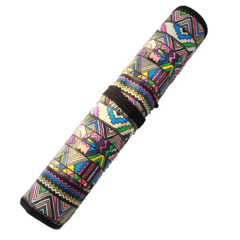 20 отверстий холст кисть для краски рулон сумка пенал рисования ручка сумки